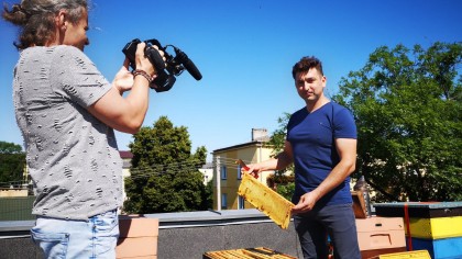 Pszczoły na dachu BCK, Pasieka Paweł Klucha