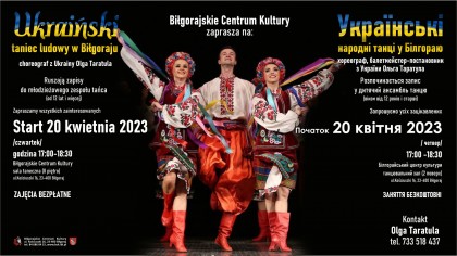Ukraiński taniec ludowy w Biłgoraju- ruszają zapisy do młodzieżowego zespołu tańca