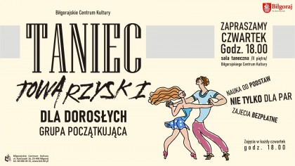 Taniec towarzyski dla dorosłych- grupa początkująca