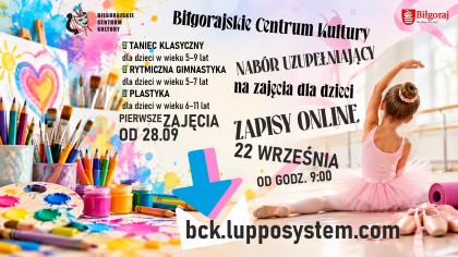 Zajęcia w BCK - rok szkolny 2026/2027- nabór uzupełniający