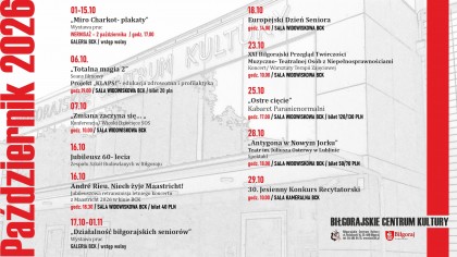 Kalendarz wydarzeń październik 2026/27